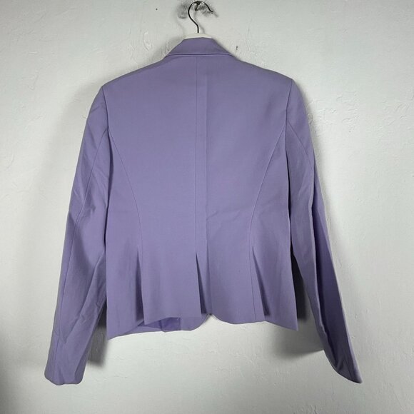 Calvin Klein Womens Lavender Two-Button Blazer Jacket Size 6 Office Wear Lined - Picture 2 of 7